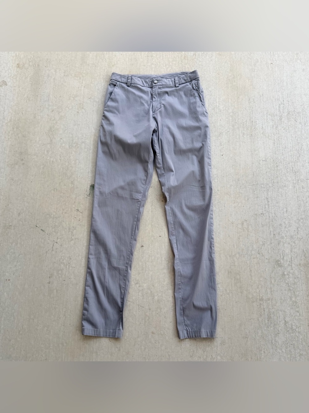 Lululemon Commission Pants Men Size 31x34 Golf Stretch Gray Slim